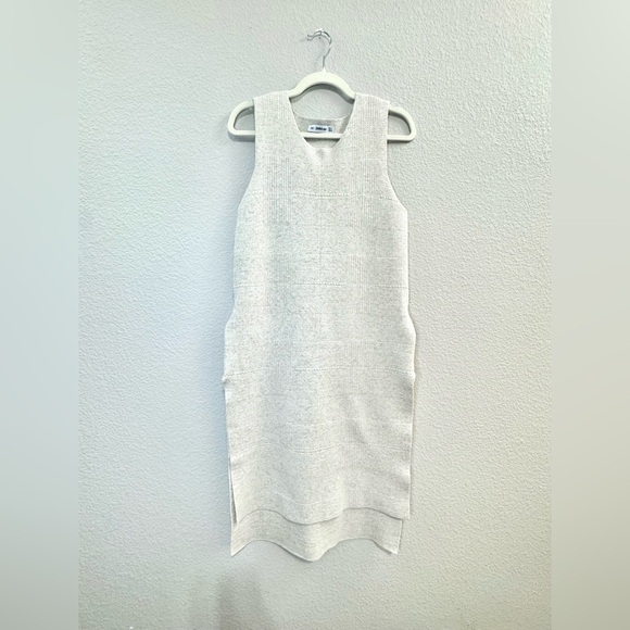 Zara Cream Textured Knit Sleeveless Dress - Picture 1 of 8